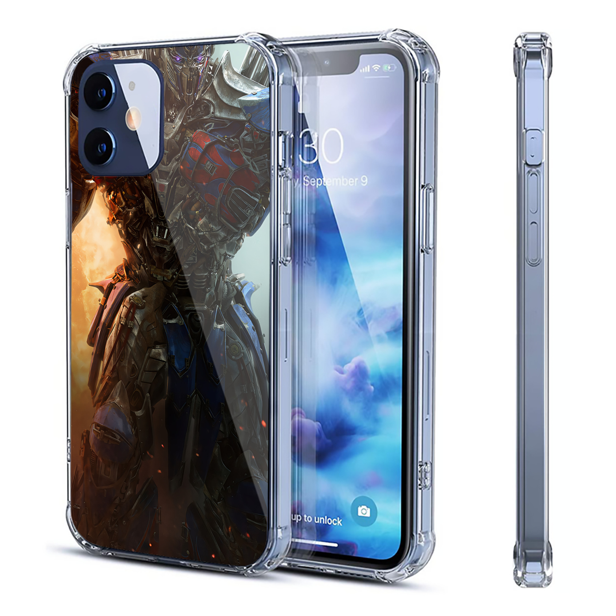 （画像用） Transformers トランスフォーマー 【iPhone 12シリーズ対応】透明スマホケース（クリアソフトケース）
